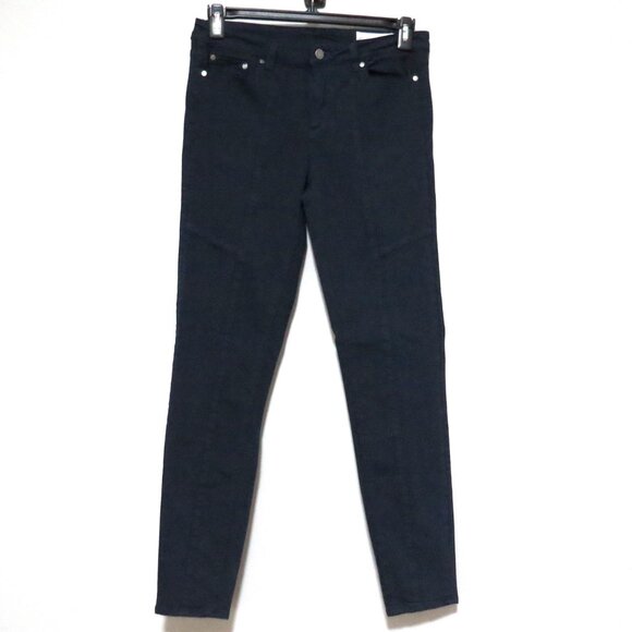 Two by Vince Camuto Front Seam Navy Blue Stretch Skinny Jeans Women's Size 29/8 - Picture 1 of 10
